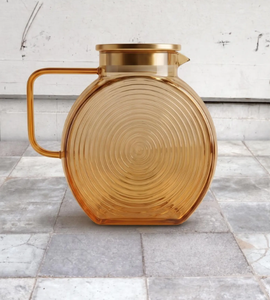 Carafe à eau en verre en forme d'escargot, nouveau design, résistante à la chaleur, avec couvercle en acier inoxydable, pour la maison, les restaurants et les hôtels. - Product Image 2