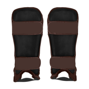 Protège-tibias professionnels en cuir pour Muay Thai et boxe, sur mesure, pour entraînement en salle, kickboxing, en promotion à prix abordables - Product Image 2