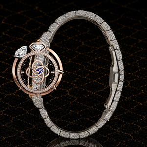 Reloj de Lujo para Hombre con Incrustaciones de Moissanita, Brazalete Completo con Diamantes - Product Image 4