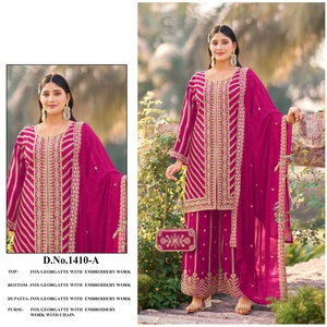 Elegante traje Sharara para mujer, ideal para cualquier ocasión como bodas o festivales. Compre directamente del proveedor a precio de mayoreo. - Product Image 3