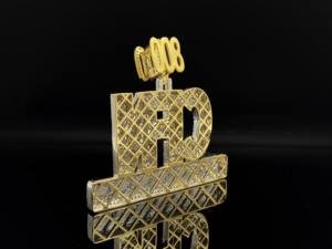 Colgante de Acero Inoxidable Plateado con Imitación de Rodio y Microincrustaciones de Diamantes de Corte Brillante, Estilo Hip Hop, Unisex, para Hombre, Marca Ice Legacy - Product Image 2
