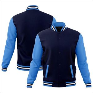 แจ็คเก็ตวาร์ซิตี้ขนสัตว์แบบกำหนดเองสำหรับผู้ชาย ไซส์พลัส สไตล์สตรีท ติดกระดุม ขายดี ปักลายตัวอักษร สำหรับฤดูหนาว - Product Image 1