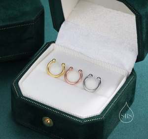 Manchette d'oreille sans perçage en argent sterling, argent, or ou or rose, simple - Product Image 4