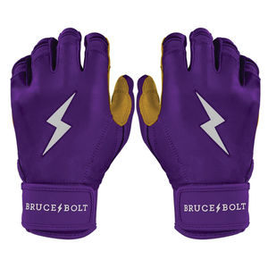 Guantes de Bateo de Béisbol Bruce Bolt Personalizados al por Mayor, con Puño Corto, 100% Cuero Cabretta, Transpirables, Duraderos, con Cierre de Gancho y Bucle - Product Image 1