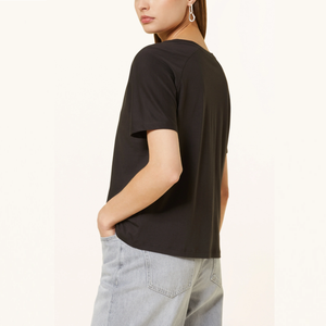 Camiseta de manga corta con cuello redondo para mujer, camiseta con diseño personalizado de la mejor calidad, talla grande, venta al por mayor - Product Image 2