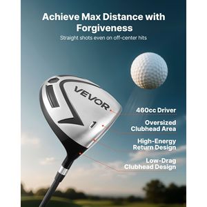 Ensemble complet de clubs de golf pour homme, 12 pièces, droitier, 460CC # 1 conducteur # 3 5 Fairway Wood # 4 Hybrides # 5/ - Product Image 3