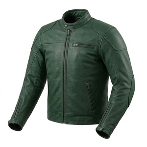 Rugged Retro <b>Long</b> Canvas Thin <b>Leather</b> Vintage Biker <b>Jacket</b> for Men Waterproof Breathable Motorbike Cafe Racer Gear USA Wholesale - Product Image 4