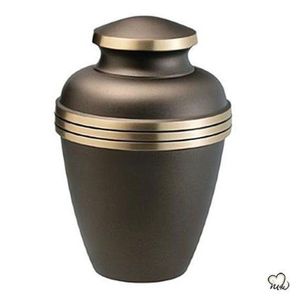 Handmade Red Metal Cremation Urn for Human Ashes Adults - Large Aluminum Funeral Urns with 3 Hearts Design - Memorial <b>Keepsake</b> - Product Image 4