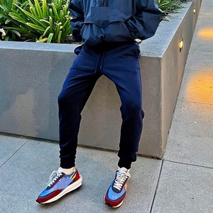 Men's Casual Quick-Dry Navy <b>Joggers</b> Loose Plus Size Stretch Outdoor Running Pants Cooling Technology Flat Drawstring Plain Dyed - Product Image 4