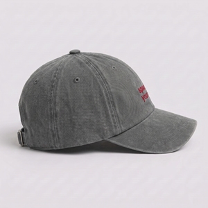 Faded Dark Gray 6 Panel Baseball Cap 3D Embroidery Image Letter Custom <b>Dad</b> <b>Hat</b> Adjustable Unisex Sports Headwear Common Fabric - Product Image 4