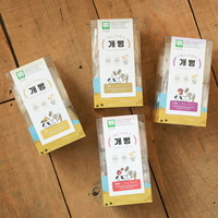 [EJ International] Gaeppeong - Snack de Arroz Inflado Orgánico Sin Azúcar, Vegano y Sin Gluten para Perros, Sabor a Camote Morado