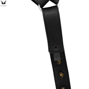 Jockstrap de Cuero Negro Genuino Hecho a Mano para Hombre, Estilo Club, Servicio OEM ODM, Personalizado, Alta Calidad, Duradero y Transpirable - Product Image 6