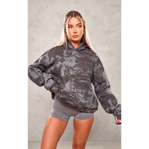 Fabricante de Ropa al por Mayor, Sudaderas con Capucha Personalizadas Extra Grandes de 340 Gsm, 100% Algodón, para Mujer, Invierno - Product Image 1