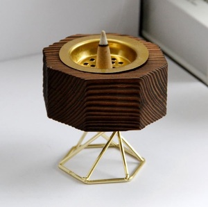 Brûleur d'encens en résine moderne de luxe avec support, porte-encens en résine pour aromathérapie, décoration d'intérieur - Product Image 6
