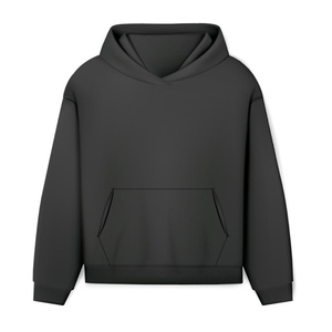 <b>Pink</b> Oversized Hooded <b>Sweatshirt</b> With Kangaroo Pocket Regular Sleeve Fleece Casual Unisex Autumn Wear - Product Image 3