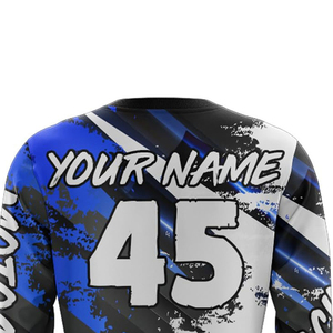 Maillots de motocross promotionnels en gros avec logo personnalisé, vêtements de course de motocross sur mesure, maillots de motocross personnalisés - Product Image 4