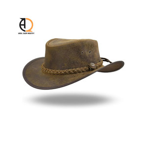 Chapeaux en cuir véritable de qualité supérieure, chapeaux de cowboy pour l'extérieur, chapeaux de cowboy en cuir western au design personnalisé - Product Image 5