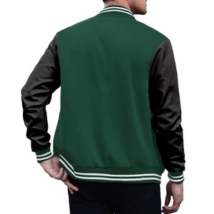 High Quality Formal Letterman Varsity <b>Jacket</b> Polyester <b>Fleece</b> Body with Polyester Sleeves Stand Collar Front Logo - Product Image 6