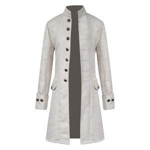 Abrigo de Vestir de Lana Estilo Americano Antiguo, Reproducción del Siglo XIX, Abrigo Largo Tipo Frock - Product Image 1