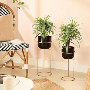 Maceta de Metal Resistente para Plantas, Decorativa para Interiores y Exteriores, Jardín, Patio y Hogar, Resistente al Óxido - Product Image 2