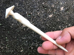 Épingle à cheveux sculptée dans l'os |   Bâtonnet capillaire naturel rustique pour usage quotidien - Product Image 6