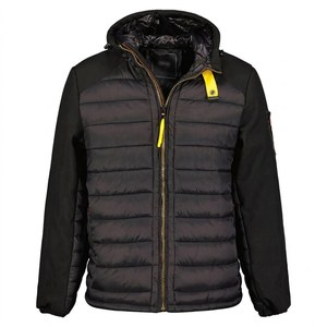 Custom OEM ODM Men's <b>Parka</b> Hooded Puffer <b>Jacket</b> Winter Warm Windproof Zipper Closure Custom Color Outwear Polyester Wadding - Product Image 1