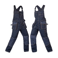Salopette en jean ample et décontractée pour homme, style ouvrier, pantalon de travail cargo, vêtements de travail, fabrication sur mesure