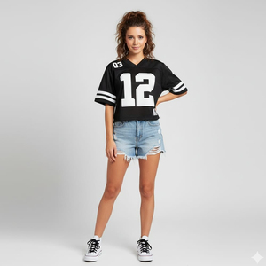Maillot de football américain respirant en maille pour adulte, style uniforme, conception personnalisée 2026 - Product Image 4