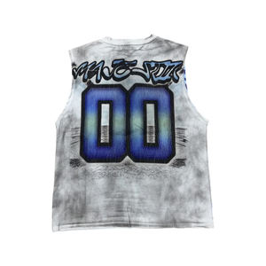 Chemise sans manches pour homme, imprimée, graphismes tendance, tissu doux, style décontracté, style streetwear, vente en gros - Product Image 2