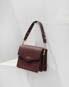 Luxury Fashion Lady Authentic Satin Lined Premium Synthetic Leather Solid Pattern Mona <b>Shoulder</b> Bag Unique Braided <b>Strap</b> Detail - Product Image 1
