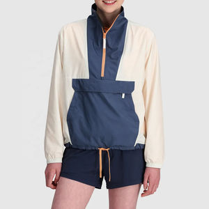 Conjunto de Pantalones Cortos Largos y Chaqueta Cortavientos de Nailon para Mujer, Venta al por Mayor, Tallas Grandes, Cierre Frontal con Cremallera, Cintura Elástica, Impermeable, para Invierno y Verano - Product Image 5