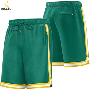 Shorts de basket-ball en maille pour hommes, shorts de sport, shorts d'entraînement de course à pied avec poches - Product Image 1
