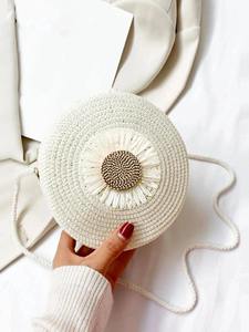 Custom Printed Round Jute Tote <b>Bag</b> Eco Friendly Promotional Handbag - Product Image 5