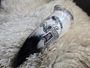 PERFECT ENTERPRISES Viking <b>Drinking</b> Classic Medieval <b>Horn</b> Historical Cosplay Perfect and Celebrations <b>Drinking</b> <b>horn</b> - Product Image 3