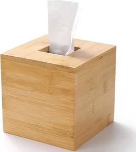 Boîte à mouchoirs en bois - Product Image 1