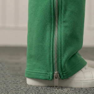 Women's High Street Style Solid Vintage Embroidered Custom Logo Plus Size Breathable 100% Cotton Fleece Hooded Zipper Button - Product Image 6