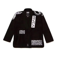Lote de Shoyorol de Calidad Premium # Kimono de Jiu Jitsu Brasileño Negro 105, Uniforme de BJJ, 440 GSM, Transpirable, Unisex, 100% Poliéster