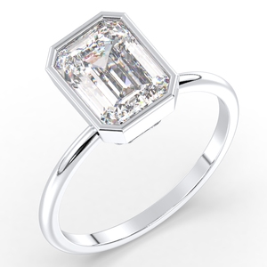 แหวนหมั้นเพชรโมอิสซาไนต์ทรงเหลี่ยมมรกต 1.67 กะรัต REYES รุ่นขายดีที่สุด ตัวเรือนทอง 14K ของขวัญแต่งงาน เครื่องประดับชั้นดีสำหรับผู้หญิง - Product Image 2