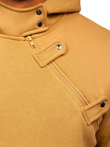 Meilleur prix – Sweat à capuche zippé latéral pour homme, hiver, 80 % coton, 20 % polyester, polaire, coupe-vent numérique, respirant, séchage rapide, coupe classique - Product Image 5