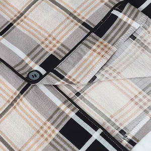 Nouvel ensemble de pyjama élégant à manches longues et à carreaux, coupe ample et confortable, idéal pour porter à la maison ou à l'extérieur - Product Image 5