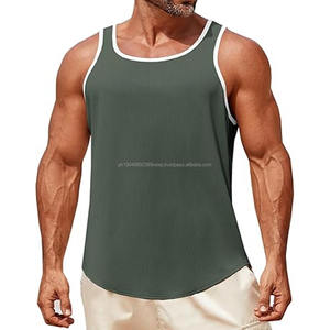 Hot sale male <b>white</b> activewear workout athletic men's tank <b>tops</b> outdoor running training tank <b>top</b> for men - Product Image 1