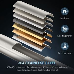 Rubinetto Commerciale Monocomando ad Arco Alto con Dispenser Sapone, Rubinetto da Cucina Estraibile in Acciaio Inox SUS304 per Lavello - Product Image 4