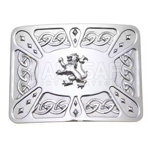 Hebillas de falda escocesa de acero inoxidable de calidad superior, accesorios de cinturón ajustables fuertes resistentes a la oxidación para hombres con revestimiento tradicional - Product Image 1