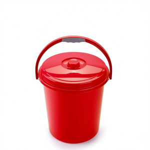 Secchio in plastica da 21 litri con coperchio e maniglia per stoccaggio e trasporto - Product Image 2