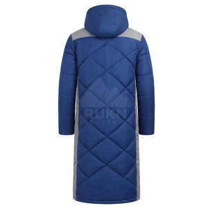 Manteau d'hiver épais imperméable pour homme Fresh Now, avec capuche, fermeture éclair longue sur le devant, vêtements de sport décontractés pour l'extérieur, vente en gros - Product Image 6