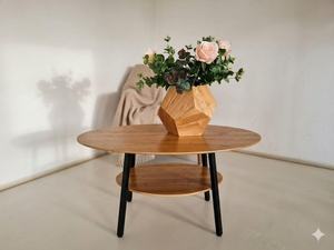 Jarrón de madera ecológico para decoración de mesa de salón, artículos de madera maciza, florero, decoración para el hogar - Product Image 6