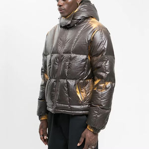 Chaqueta Acolchada Termocrómica que Cambia de Color para Hombre, Chaqueta de Invierno con Capucha y Aislamiento Térmico, Chaqueta de Moda Urbana - Product Image 6