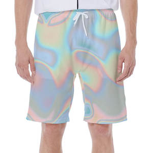 Men's Solid Board <b>Shorts</b> High Elastic Waist Drawstring Closure Breathable Eco-Friendly <b>Quick</b> <b>Dry</b> Canvas Polyester/Cotton Printed - Product Image 6