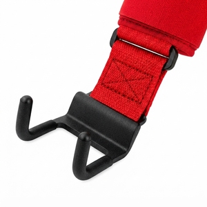 Crochets de levage robustes en néoprène antidérapants pour barres de musculation, entraînement fitness, avec logo et couleur personnalisés, crochets de barre avancés - Product Image 5