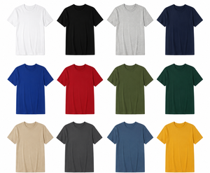 เสื้อยืดคอกลมแขนสั้นผู้หญิงแบบเรียบ ทรงปกติ ใส่ได้ทุกวัน - Product Image 1